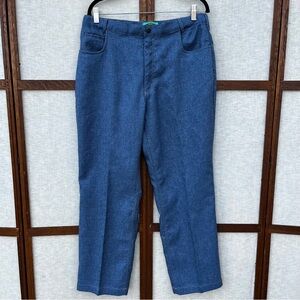 Vintage 1970s Habands Fit-Forever Polyester Jean Style Dress Pants - 36x30”